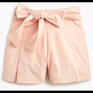 J crew tie front poplin pink shirt